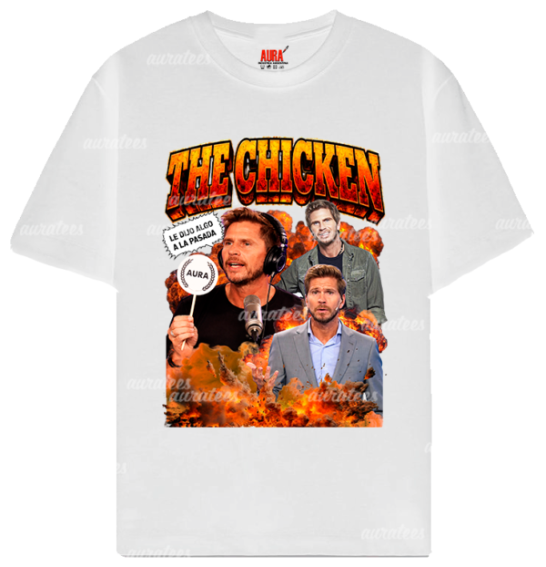 REMERA BLANCA poyo ma POLLO VIGNOLO