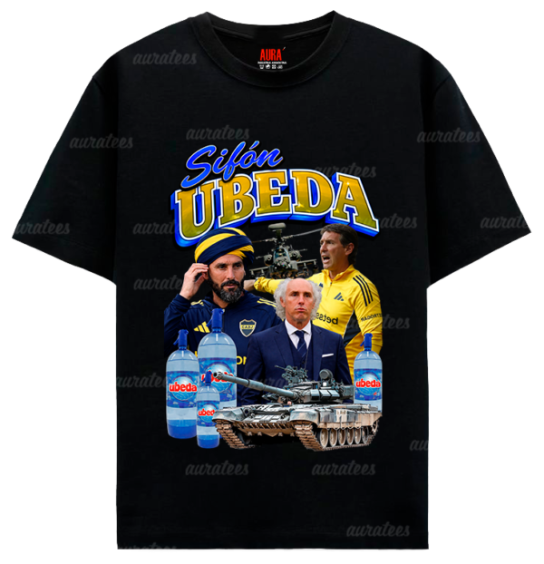 REMERA NEGRA ubeda ma SIFON UBEDA