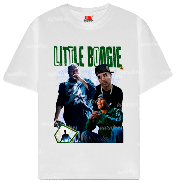REMERA BLANCA lb ma LITTLE BOOGIE