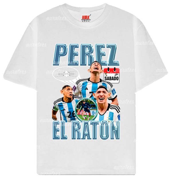 REMERA BLANCA perez ma PEREZ EL RATON
